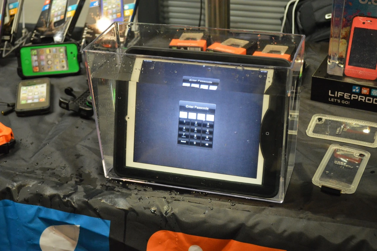 The Lifeproof nüüd is a waterproof case for the iPad, that doesn't cover the tablet's screen