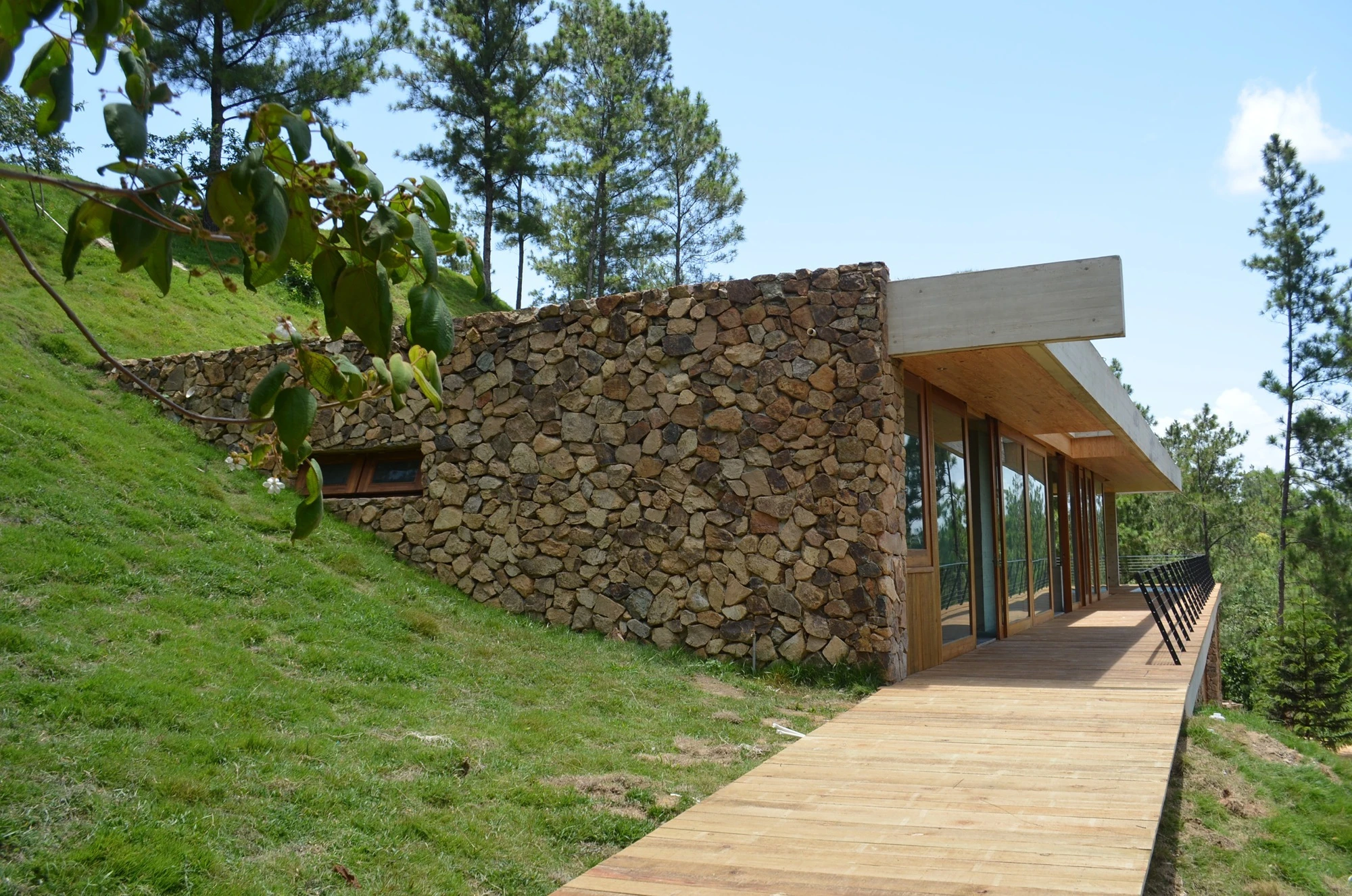 Just how effective the part-placement of RD House into the hillside is at lowering the interior temperature hasn't been revealed (Photo: Eduardo Abreu)