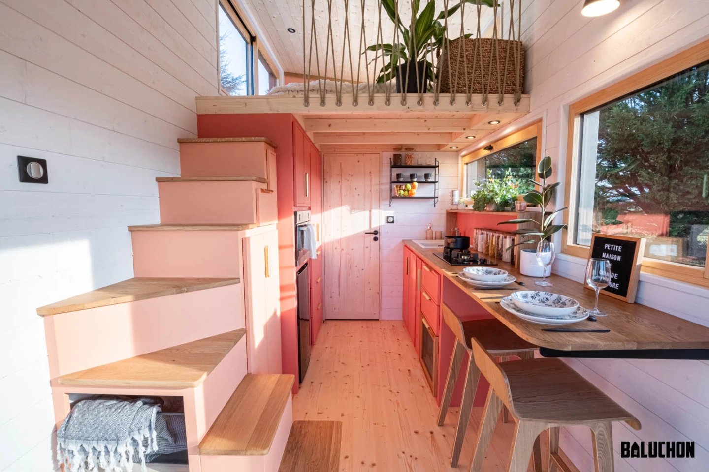 The Cardabelle's kitchen takes up much of the ground floor's available floorspace