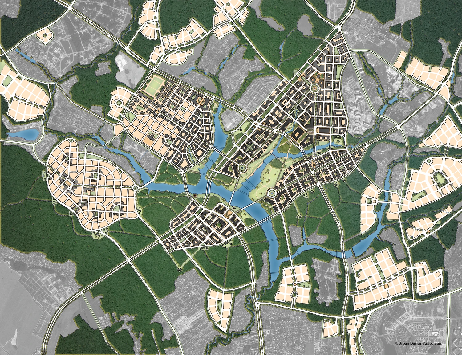 The new Federal District in plan