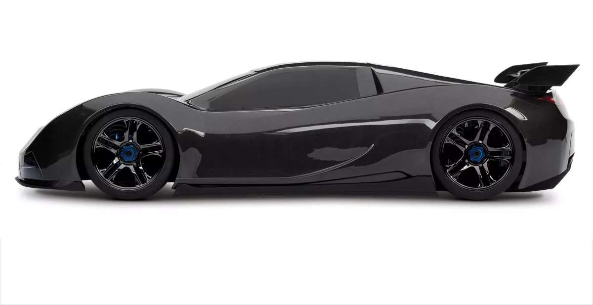 The Traxxas XO-1 is an all-wheel-drive electric radio-controlled car, with a claimed top speed of over 100 mph