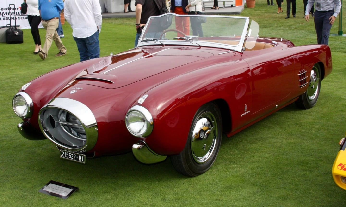 1953 Lancia Aurelia PF200C Spider by Pinin Farina | Winner: The Quail, A Motorsports Gathering 2018 | Owner: Anne Brockinton Lee, Reno, Nevada, USA | Specifications: 1991 cc OHV 60° V6 engine • 90 horsepower • 4-speed manual gearbox • Independent suspension, front and rear • Four-wheel hydraulic drum brakes