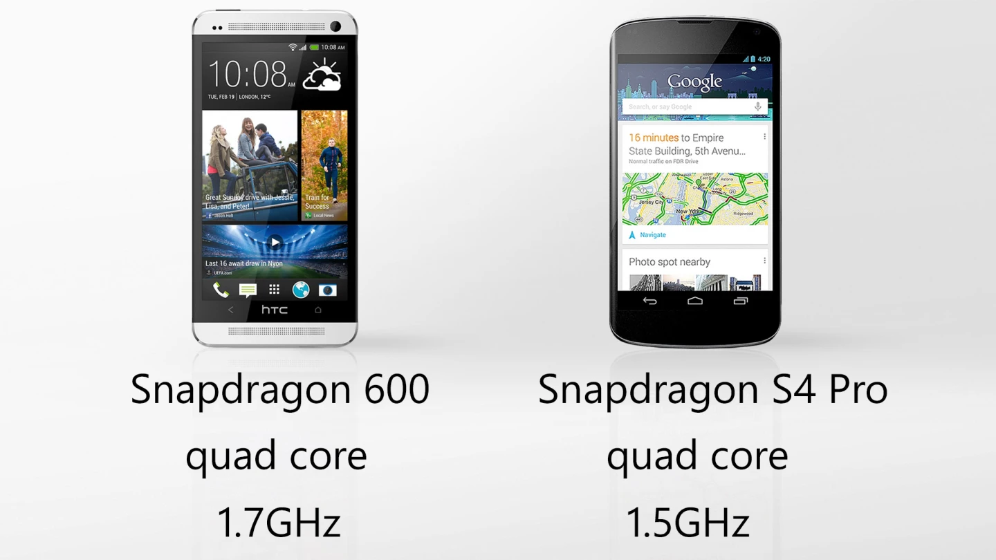 The One has the newer and faster processor – but both are speed demons