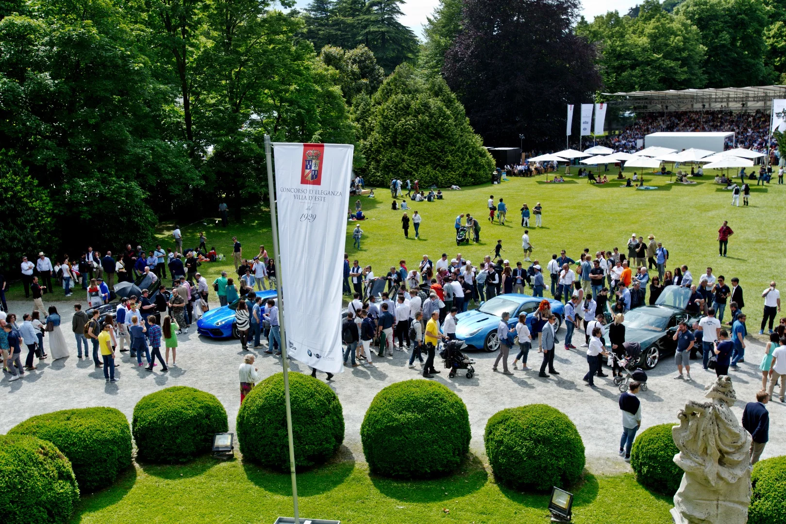 The beautiful grounds of Villa Erba