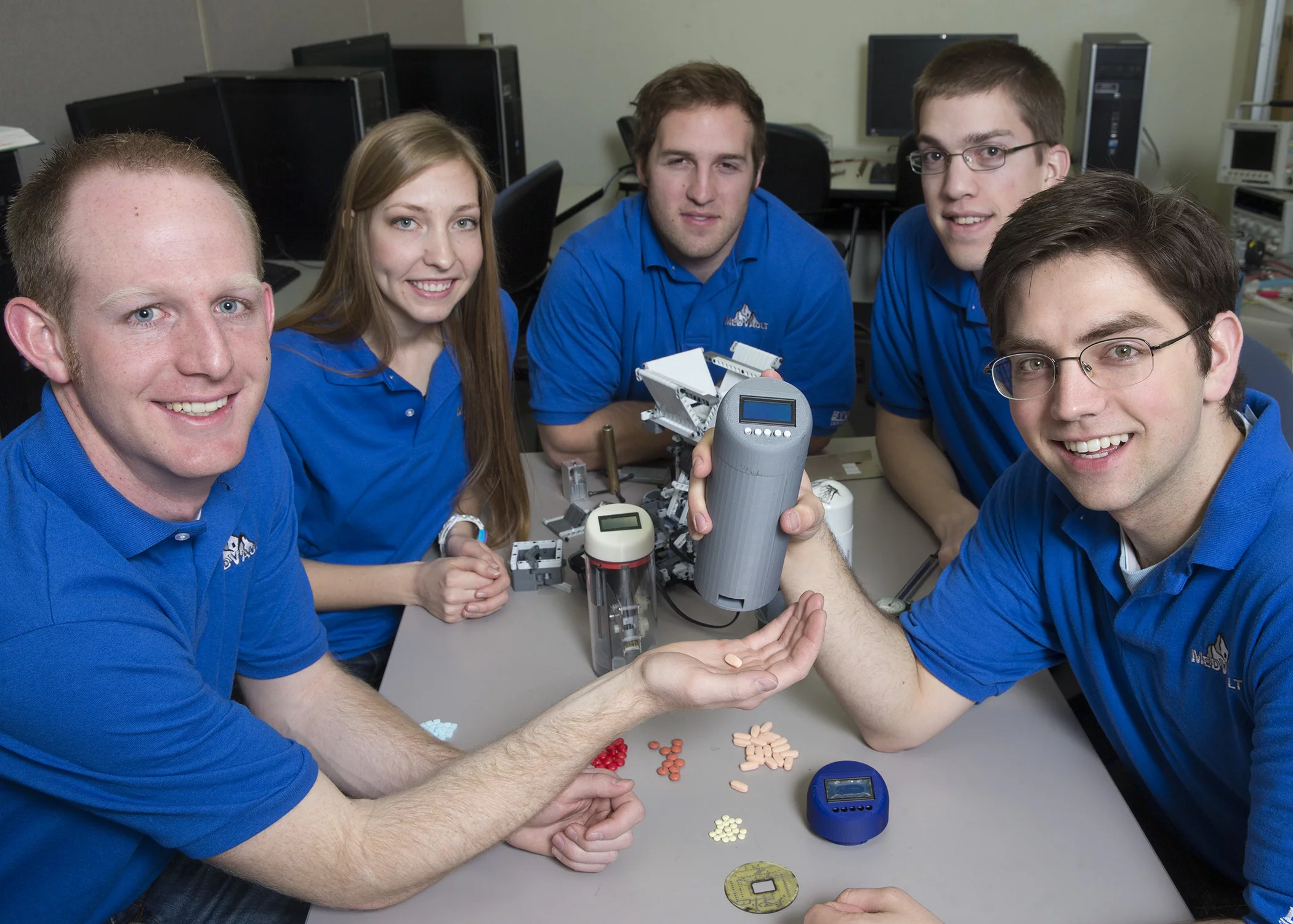 Brigham Young University's Team Med Vault, with their painkiller-dispensing device