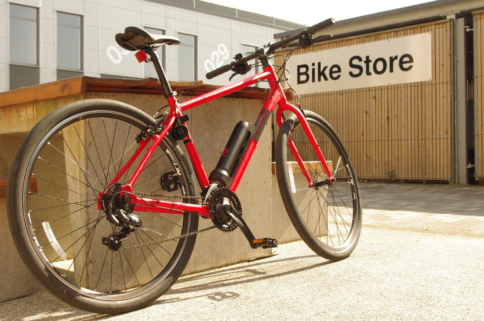 Once fitted, the Revos add-on e-bike kit starts to provide assist as soon as the rider starts to pedal