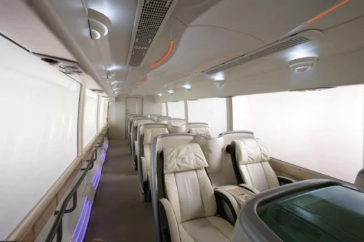 Expansive leather seats