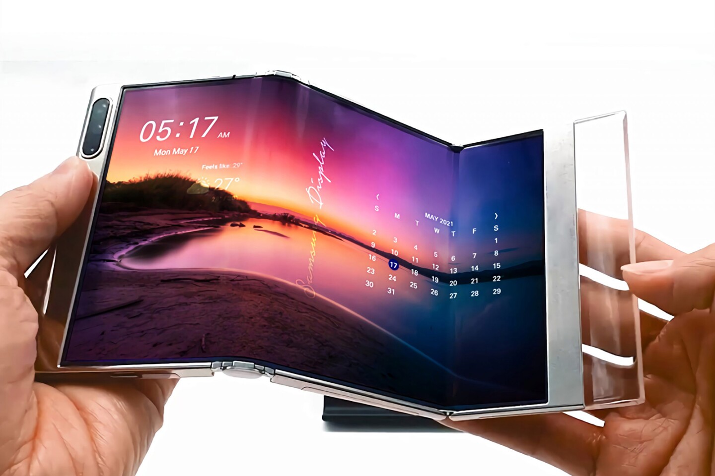 Samsung Display Shows Off The Foldable Rollable Screens Of The Future Smartphones of the future may not be smartphones at all. samsung display shows off the foldable