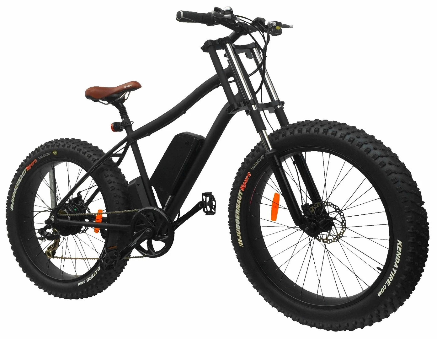 The Xterrain500 comes with a second front wheel that runs a more traditional 26 x 4-inch tire