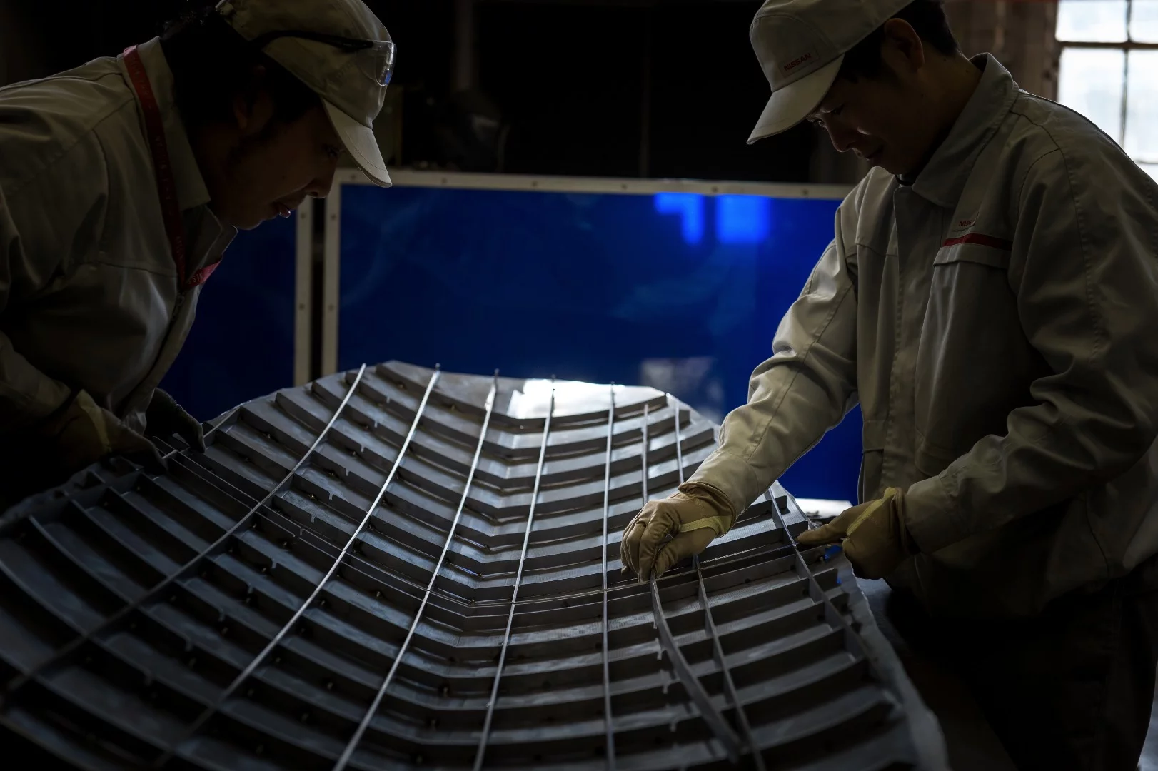 The body panels on the Prototype 9 are hand-beaten