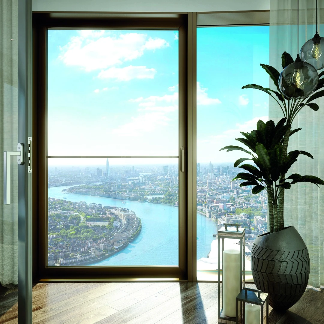 Residents will have views out across London