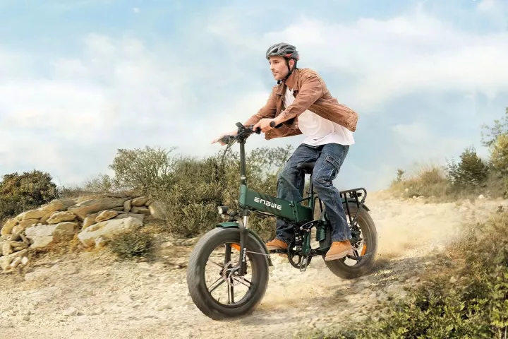 The Engine Pro 2.0 folding ebike provides 1,200 watts of peak motor power for exploring beyond city limits