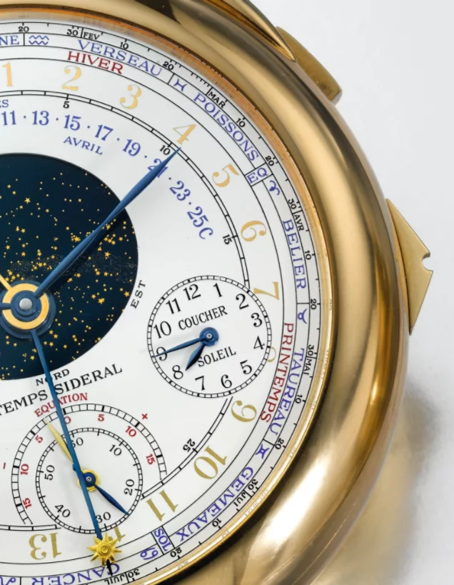 The Patek Philippe Calibre 89 showing the Sidereal Dial