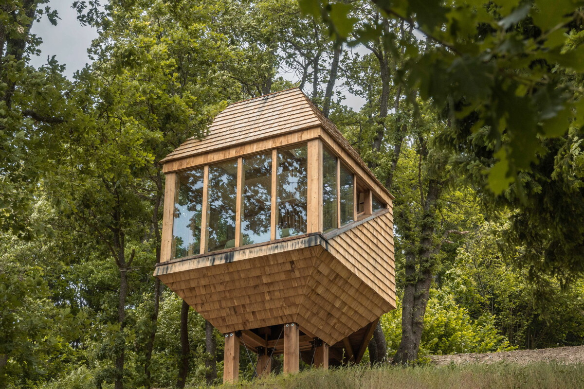 Stilted tiny house takes stripped-back approach to small living