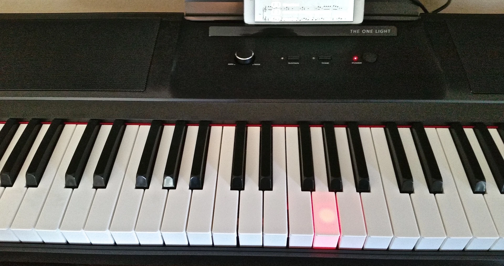 Light up keys guide the way