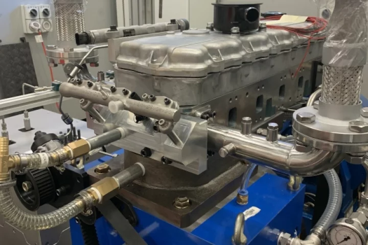 Retrofitting existing diesel engines to run mainly on hydrogen may be a fast way for large fleets to rapidly reduce their carbon footprint without junking existing assets