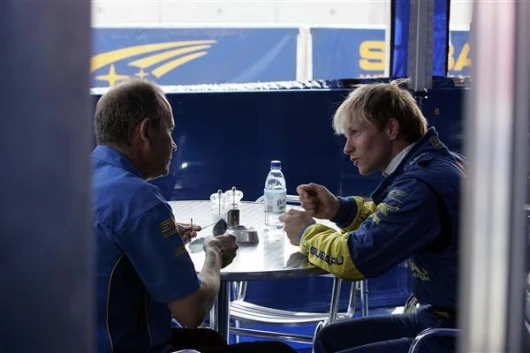 Subaru World Rally Team Principal David Lapworth and Petter Solberg discuss the championship setback.