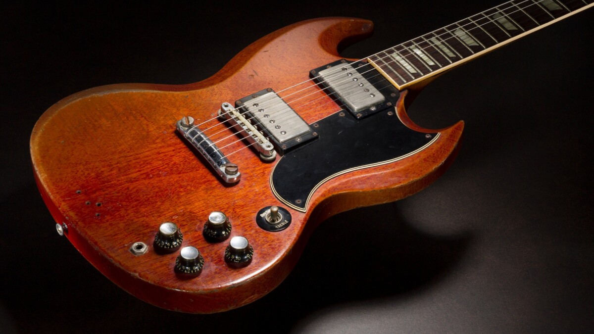 Duane Allman's 1961/1962 Cherry Gibson SG fetched $591,000 at Heritage Auctions on July 20, 2019