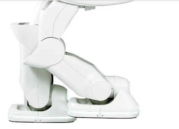 A close-up of the Toyota i-foot's feet