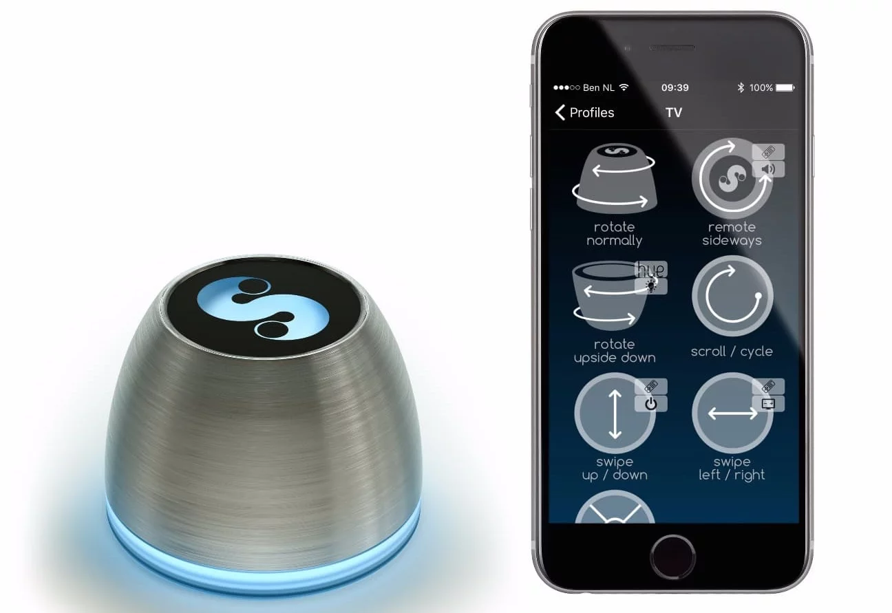 The Spin Remote mobile app lets users simplify a series of relevant buttons/actions/functions and assign them to specific gestures