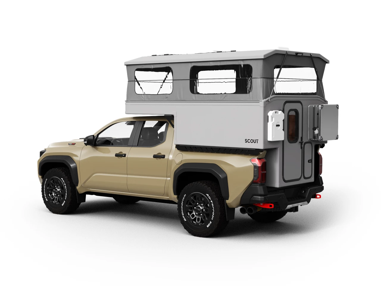 With the roof popped, the Yoho Pop Up offers an extra 5 inches of headroom over the fixed-roof Yoho; its full-length pop-up design prevents the shrinking head space of wedge pop-ups