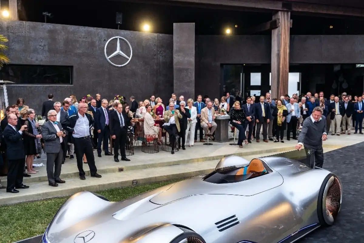 Mercedes debuted the radical Vision EQ Silver Arrow at Monterey Car Week 2018