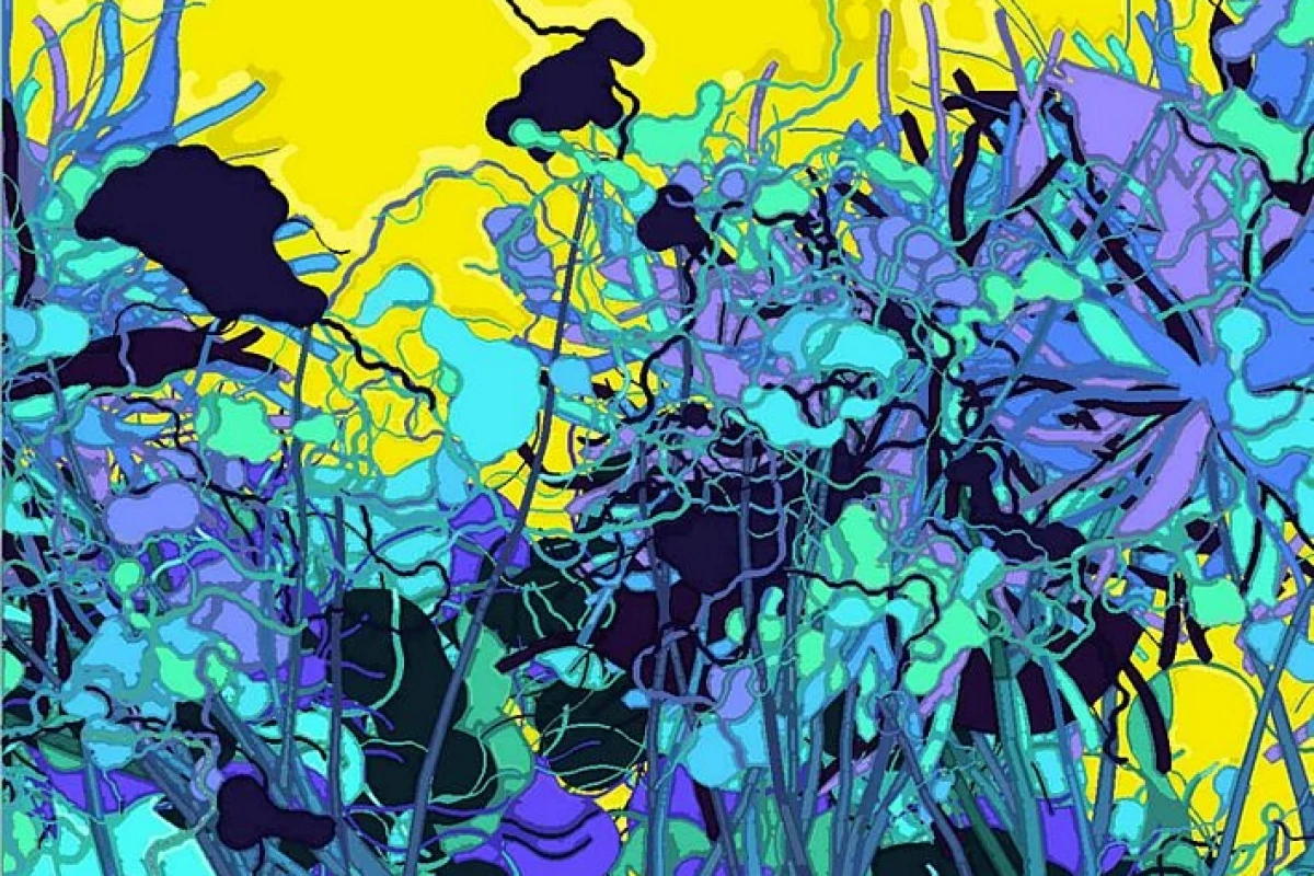 040502 is a 2004 painting of pigment on paper by the robotic, artificially intelligent painter AARON