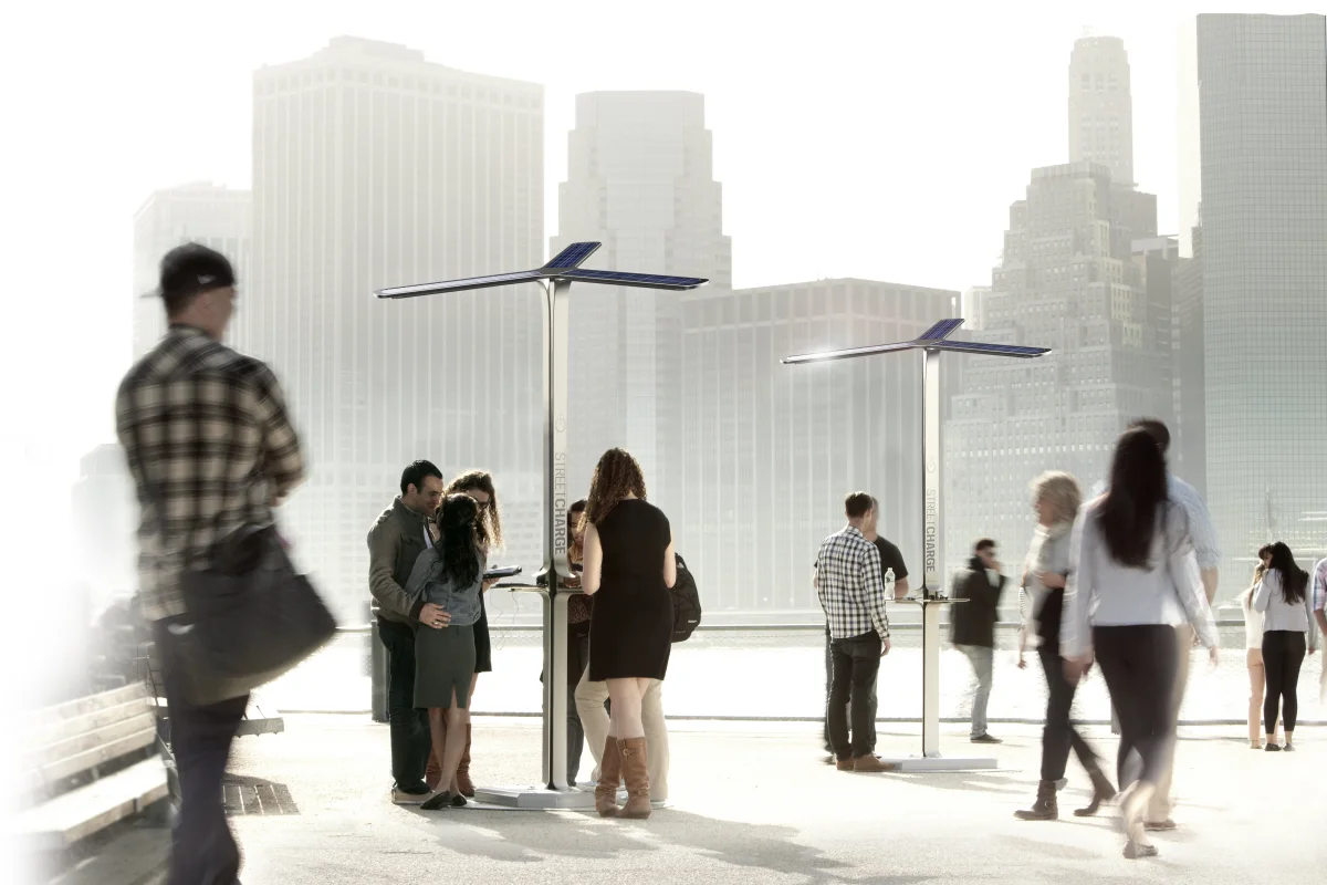 AT&T, Goal Zero and Pensa have started rolling out the Street Charge public solar charging stations in New York