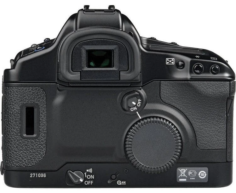The back of a film camera looks so starkly bare these days
