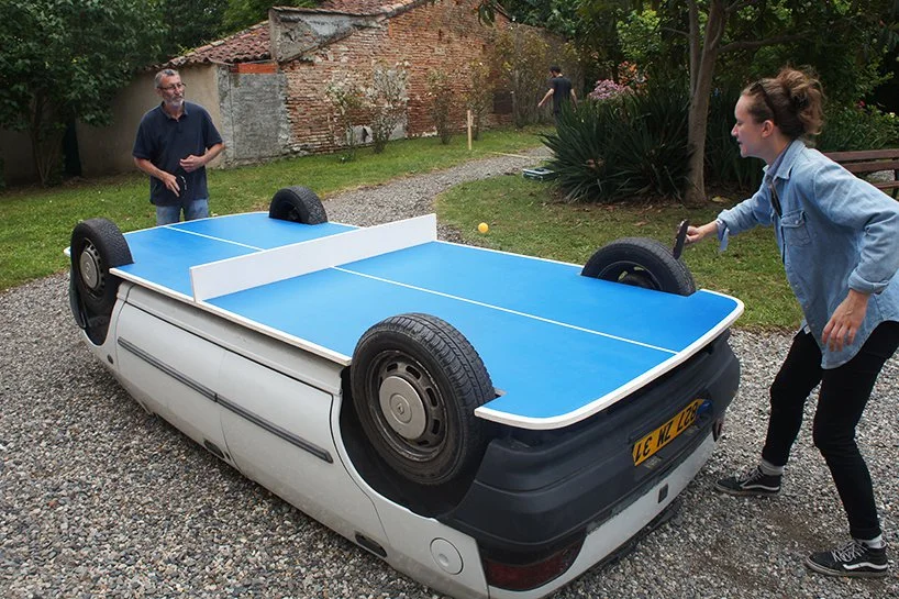 The Peugeot ping pong car in 2016