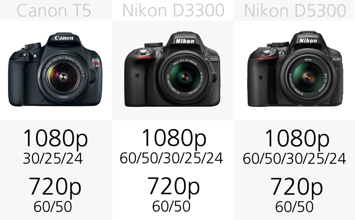 All of the DSLRs in our comparison are capable of shooting Full HD 1080p video