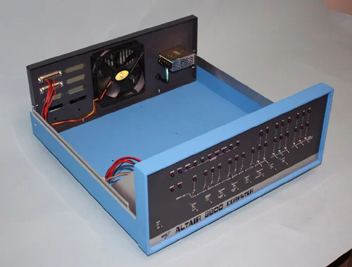 Using modern technology leaves the Altair 8800 with what is a virtually empty case