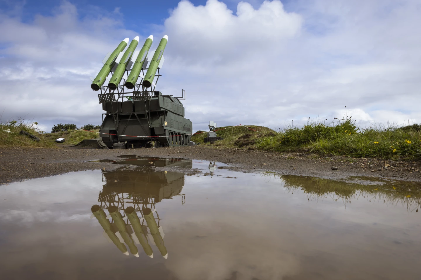 Missle Inflatable Pipe RAF's blow-up missile systems simulate advanced air-defense threats