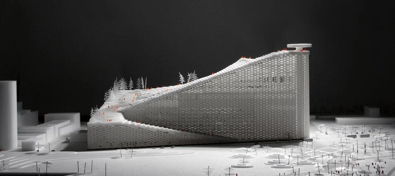 A model showing what the finished structure might look like