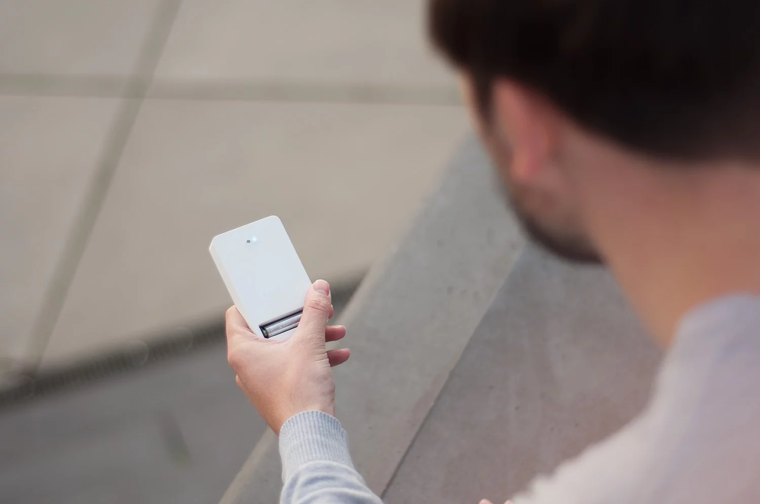 The handheld Electromagnetic Harvester allegedly charges a AA battery using just the electromagnetic fields given off by gadgets, power lines, vehicles, and even living things