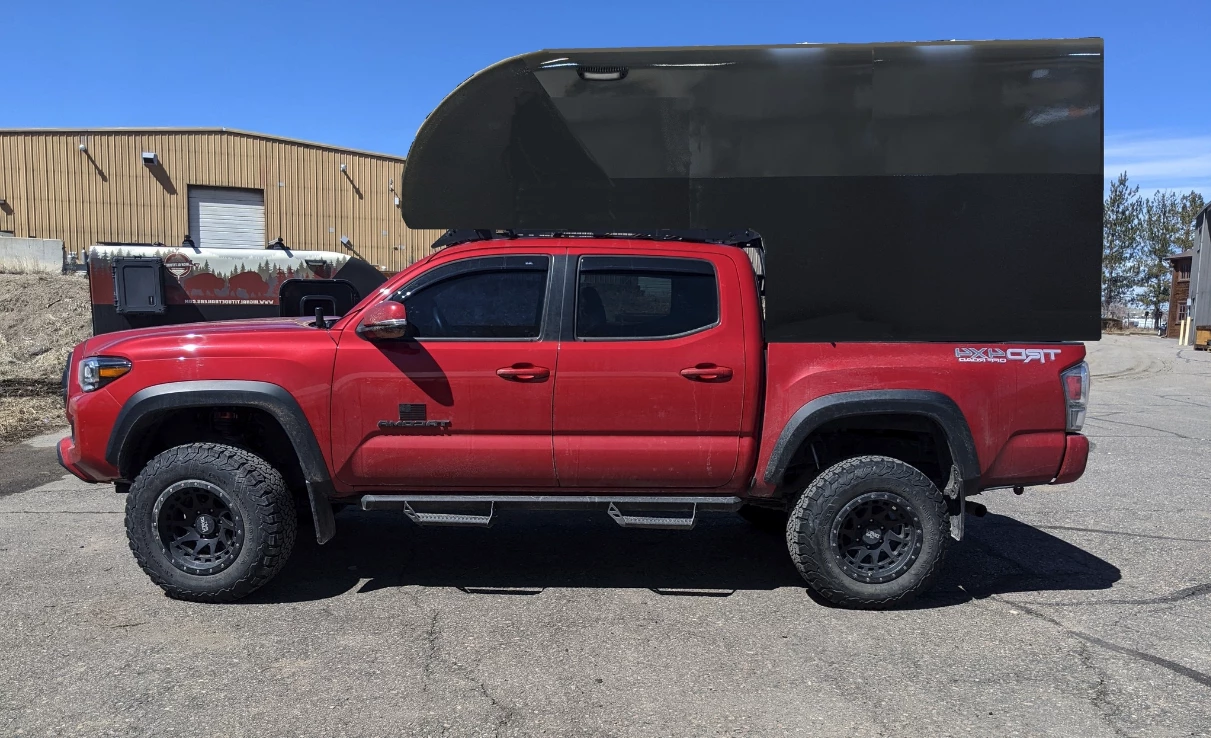 High Altitude shows the Ultralite TB50 pickup camping topper under development