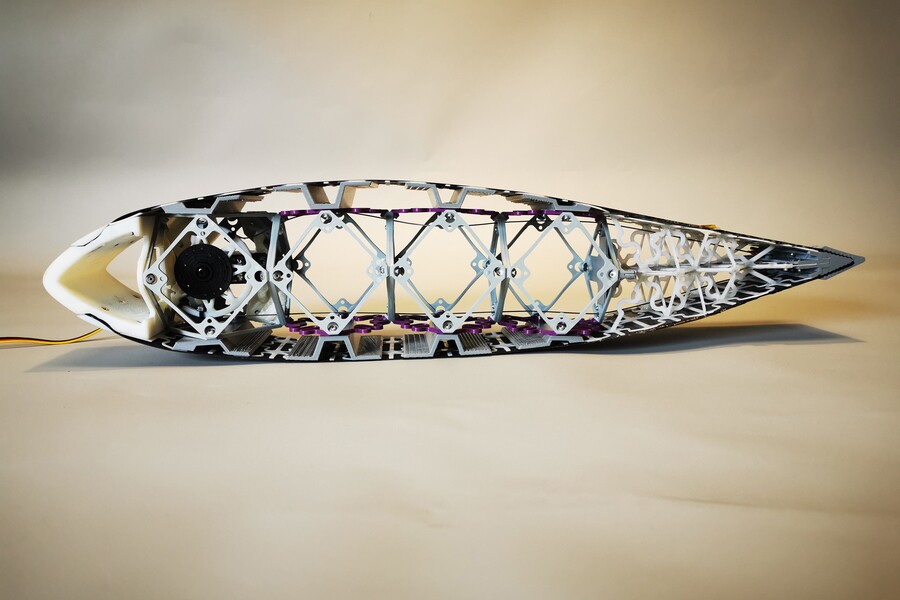 This underwater wing uses voxels to change shape