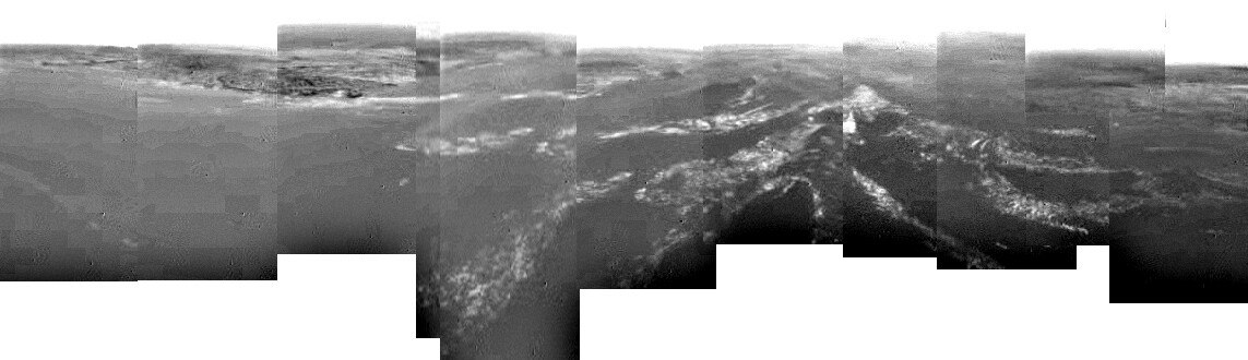 Panoramic view of Huygens' landing site (Image: ESA)