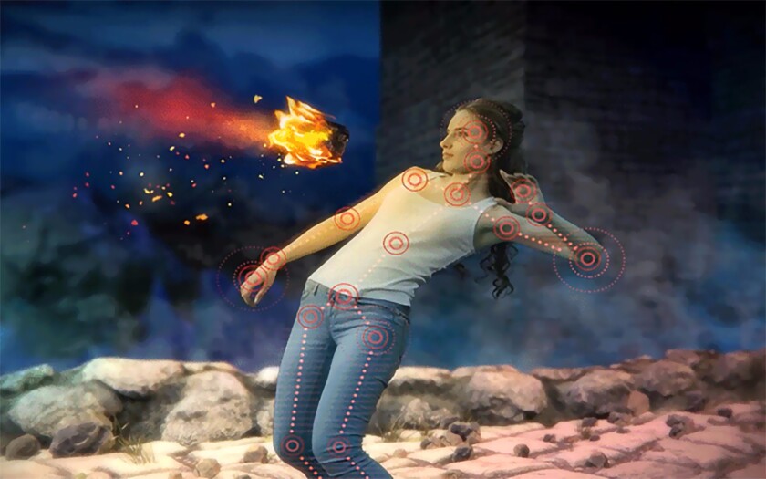 Company simulation of body tracking with VicoVR