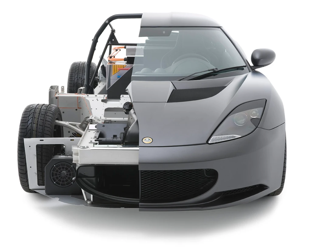 The 414E's 1000 Nm of torque is delivered by two electric motors, one each of the rear wheels