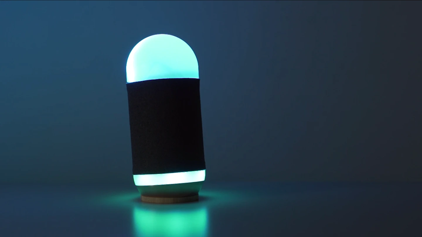 Inside Moodbox are four 1.5-inch tweeters, a 3-inch subwoofer and a set of full spectrum LEDs for ambient lighting