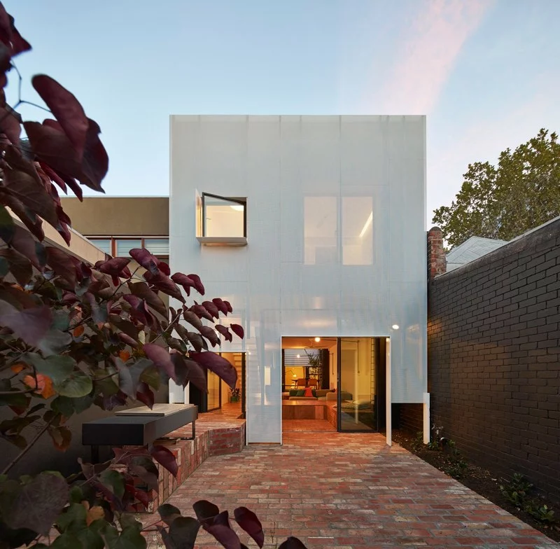 The recently-completed home is located in Melbourne, Australia