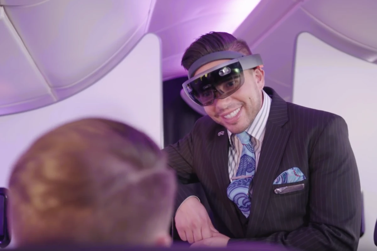 Air New Zealand has been investigating ways the Microsoft HoloLens could be used to improve its cabin crew services