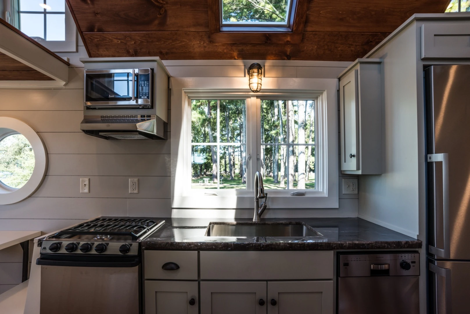 The Ridgewood's kitchen includes concrete countertops