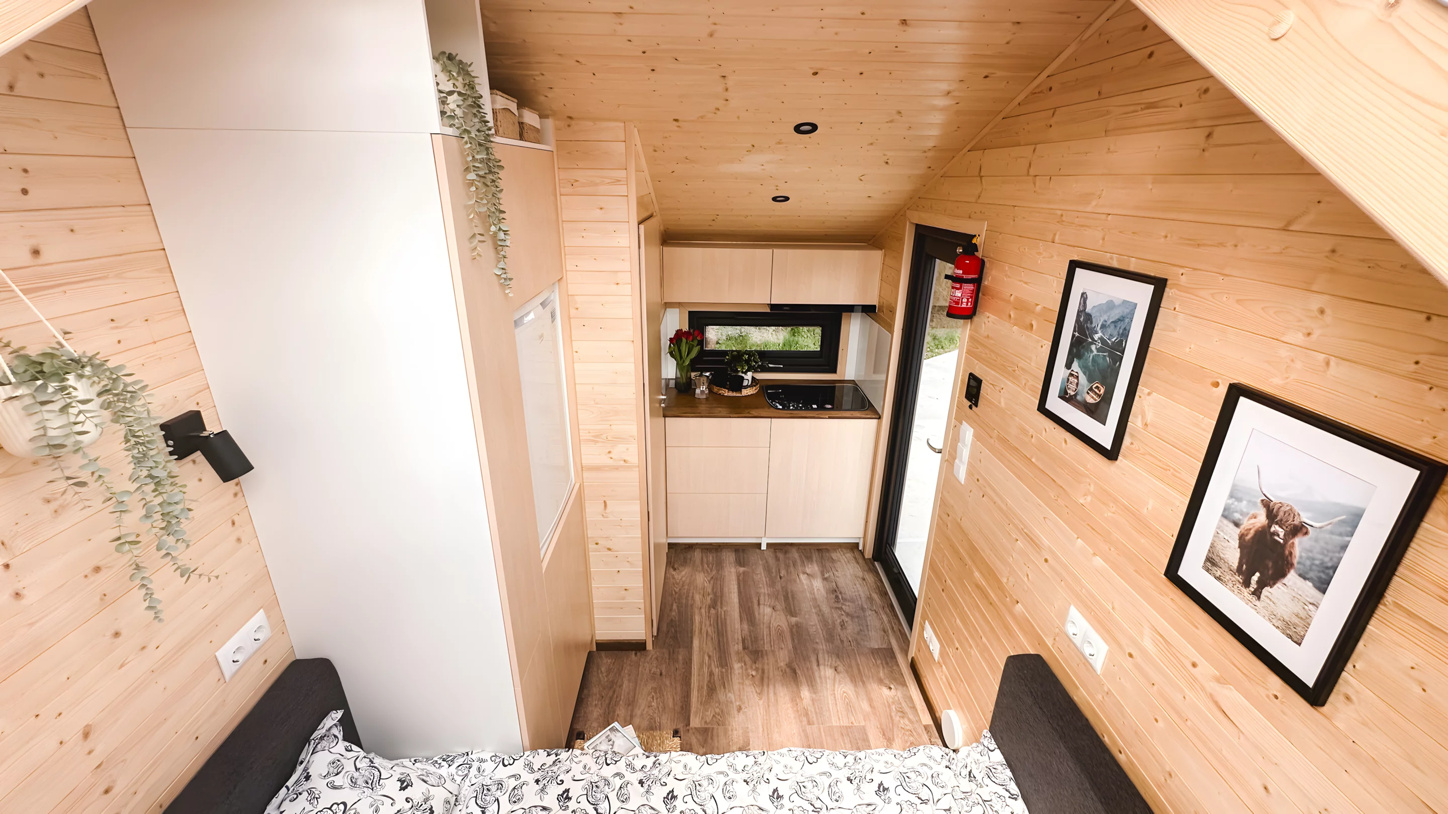 The Honey 216's interior is very compact and most of its available floorspace is taken up by one multipurpose room