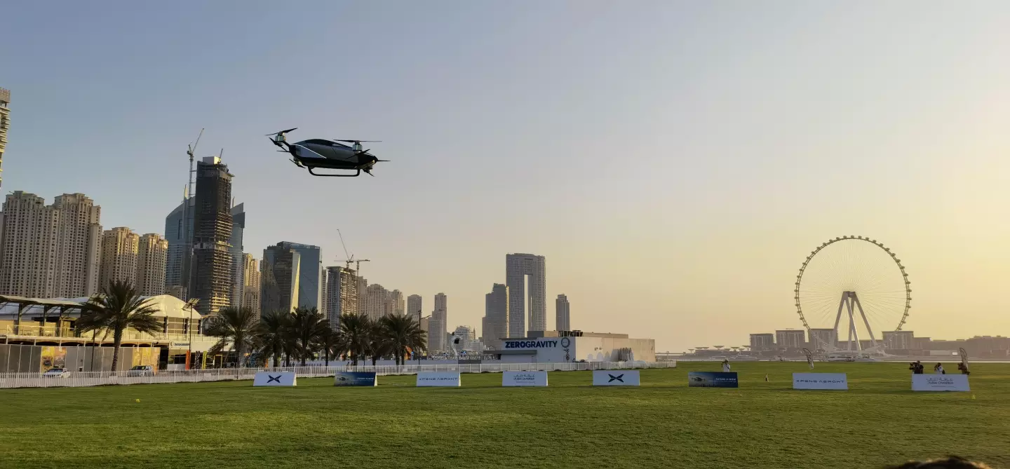 XPeng's X2 flying taxi completed its first public flight in Dubai earlier this week