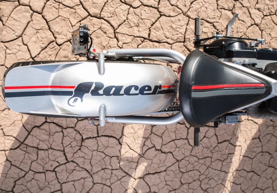 Racer motorcycle - View from above