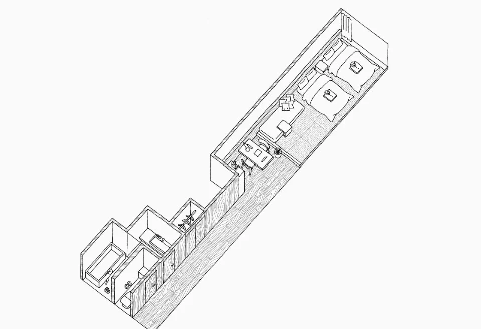 Muji Hotel room Type E