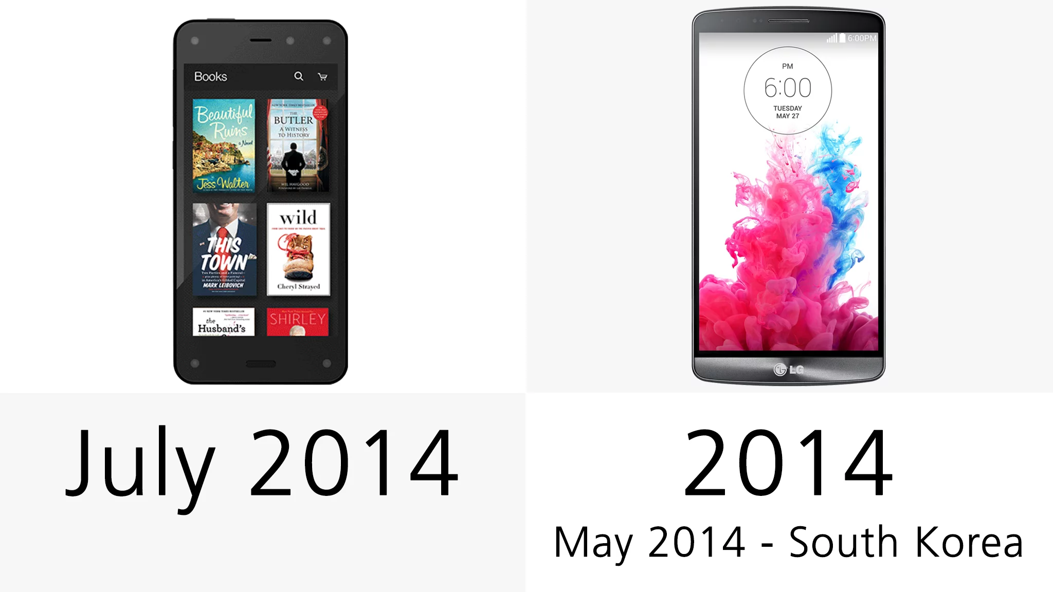 The Amazon smartphone is the newer of the two handsets