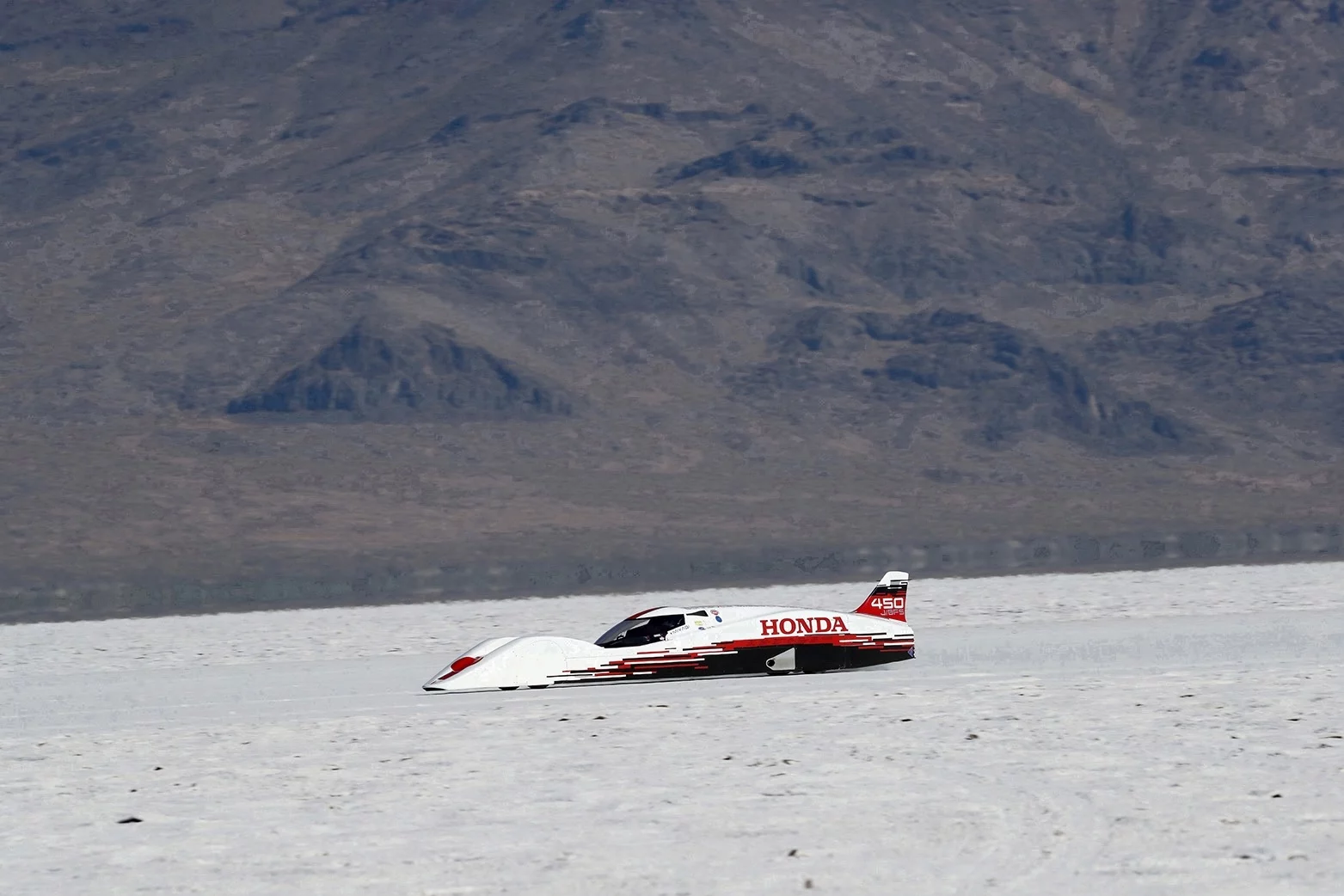 Honda brought a very different type of land speed car to Bonneville